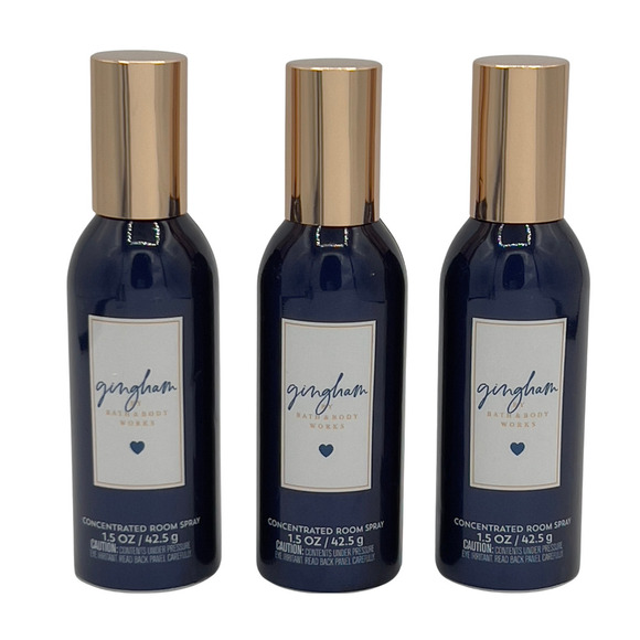 3x Pack Bath Body Works Gingham Concentrated Room Spray Home 1.5 oz - Picture 2 of 5